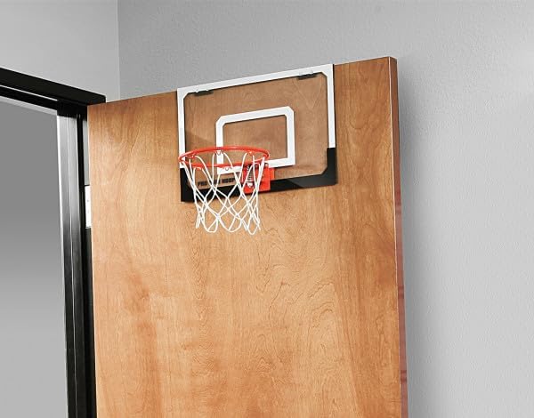 SKLZ Pro Mini Indoor Basketball Hoop - Portable Over The Door Design | Perfect for Home, Dorms & Offices