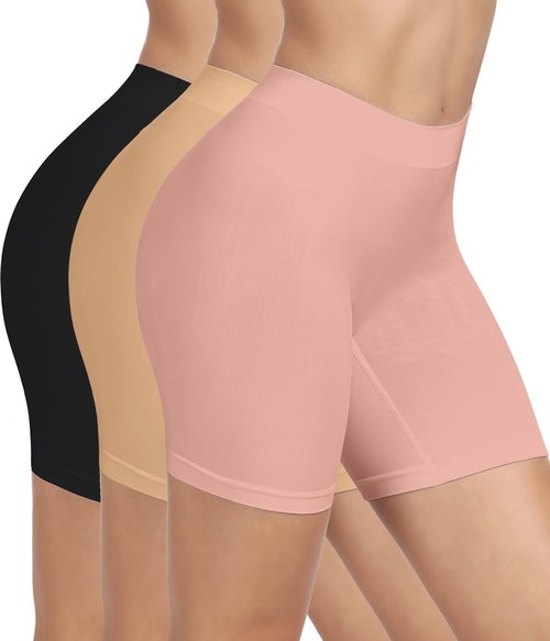 BESTENA Slip Shorts - Seamless Smooth Under Dress Yoga & Workout Bike Shorts for Women