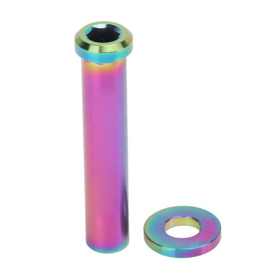 VGEBY C Clamp Fixed Nuts, 40mm Alloy Road C Brake Pivot Nuts with Washer for Mountain Road (Colorful) Road Caliper Brakes