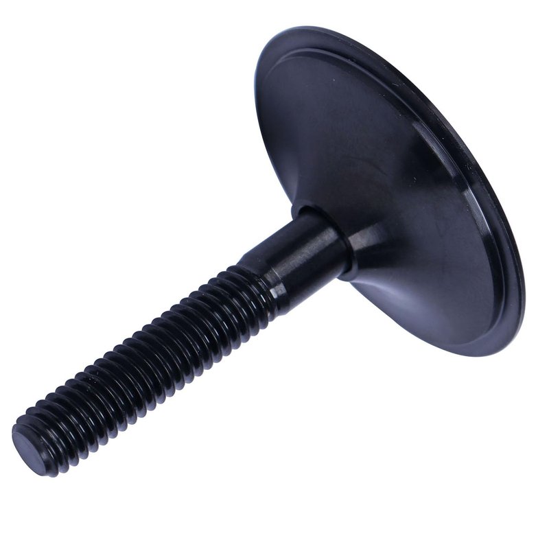 UHDFBDHF Bike Headset Titanium Top Cap 1-1/8" with Ti Bolt M6 x 35mm (Black)