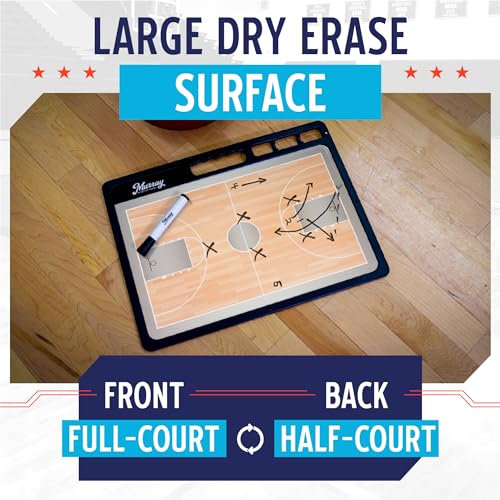 Premium Basketball Coaches Clipboard - Double-Sided Dry Erase Board