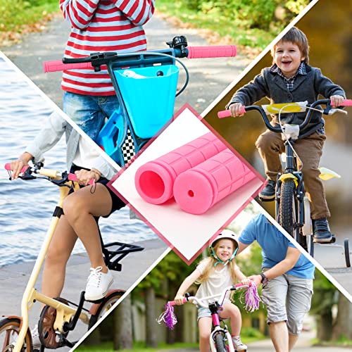 Non-Slip Rubber Bike Handlebar Grips - Pink