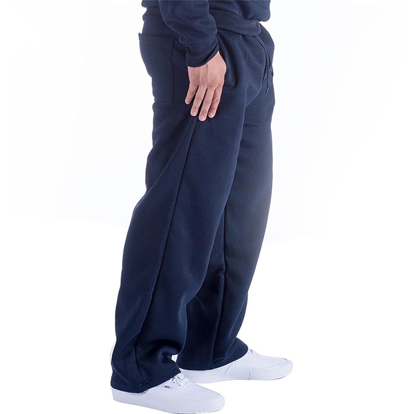 Yasumond Mens Athletic Sweatpants Fleece Basic Drawstring Running Workout Outdoor Sports Sweat Pants 701 XL Navy