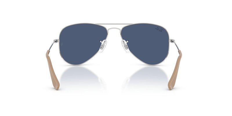 Ray-Ban RJ9506S Metal Sunglasses, Silver/Dark Blue, 52 mm