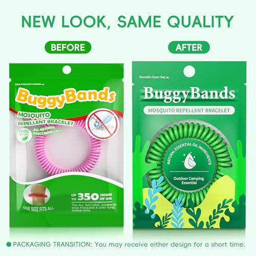 Mosquito Repellent Bracelets - 12 Pack DEET-Free for Adults & Kids