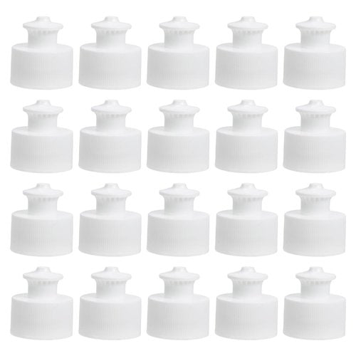 20Pcs 28mm Leak-Proof Sports Bottle Lids - Push-Pull Design for Gym & Outdoor Water Bottles