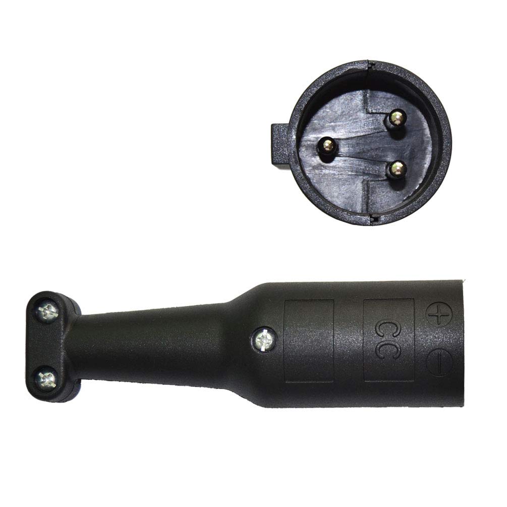 ScaAuto Club Car DS Precedent Golf Cart Plug 48 Volt 3 Pin Round Plug Chargers Handle Connector Accessories for Club Car DS Precedent Golf Carts 1995 Up