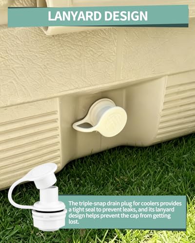 Cooler Drain Plug Replacement Kit for Igloo 25-70 Qt Coolers