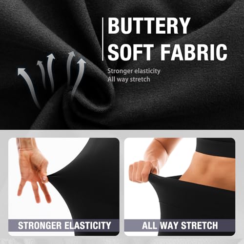 High Waisted Leggings for Women - Full Length, XX-Large, White