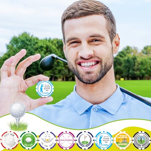 Sosation 24 Pcs Golf Ball Marker Poker Chip Set ABS / Classic Variation