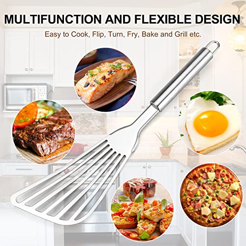 Premium Stainless Steel Fish Spatula Set - 2-Piece Cooking Tools