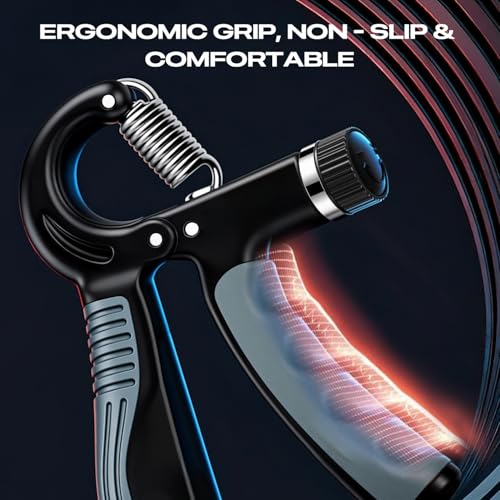 JTHEW Grip Strength Trainer - Adjustable Resistance 11-132lbs/5-60kg