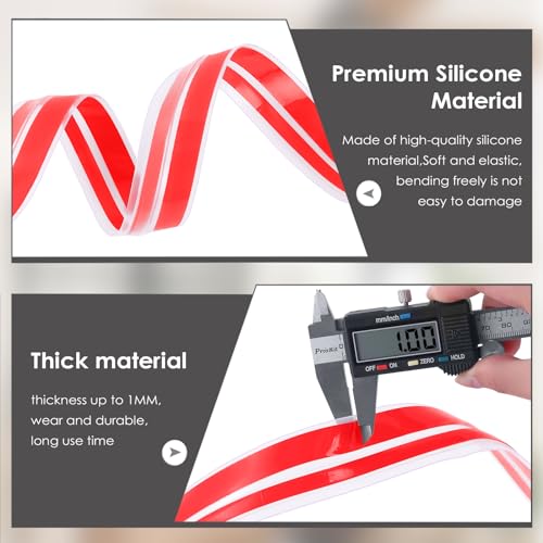 Benory 20Ft T-Shaped Silicone Weather Stripping Seal, Door Seal Tape for Doors and Windows, Blocks Cold Drafts and Reduces Noise