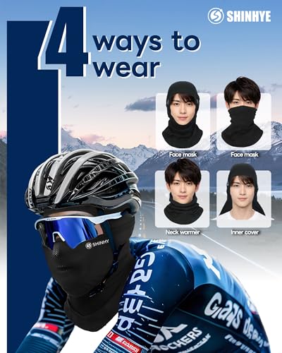 Ice Silk Cooling Balaclava Face Mask for Cycling & Motorcycling - Black
