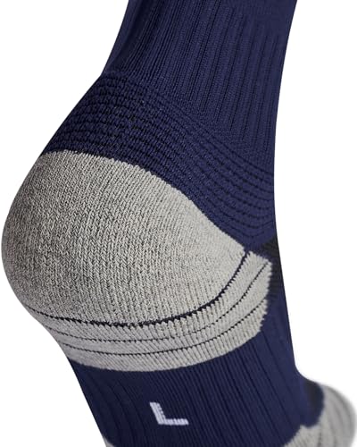 CWVLC Men's & Women's Knee High Soccer Socks Small Navy Blue - Cotton & Moisture-Wicking