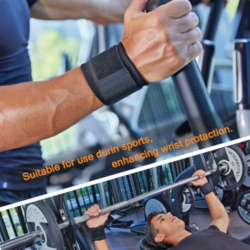 Adjustable Wrist Compression Strap Support - 2 Pack for Pain & Tendonitis