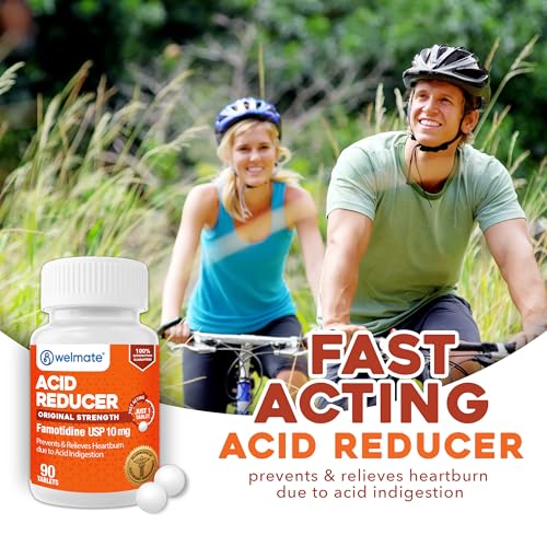 Famotidine Acid Reducer 10mg - Heartburn Relief - 90 Tablets