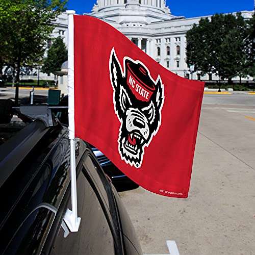 North Carolina State Wolfpack Double-Sided Car Flag - Polyester