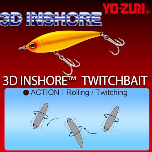 Inshore Twitchbait Lure - Mullet, 3-1/2" Slow Sinking