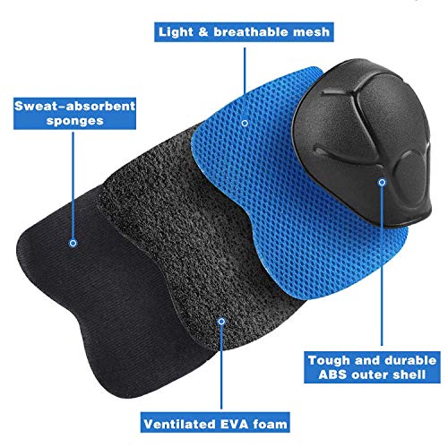 Toddler Knee Pads, Elbow Pads & Wrist Guards Set - Small Blue