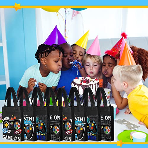 Video Game Party Favor Bags Set - Reusable Candy Treat Bags for Kids & Gamers