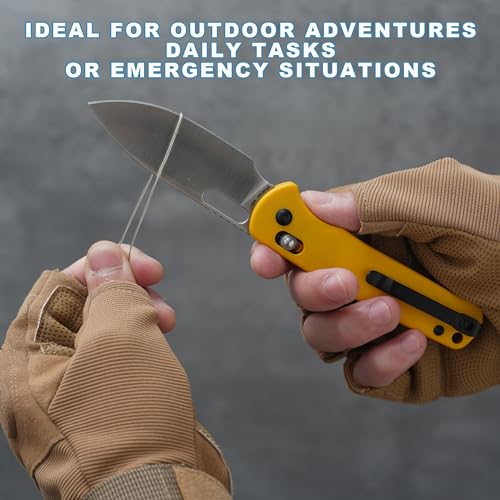 CJRB Hectare-Alt Pocket Knife Yellow 3.11'' AR-RPM9 Steel Blade, G10 Handle