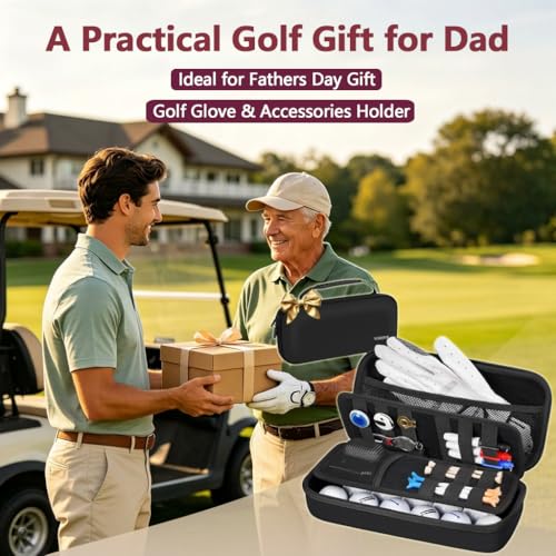 Golf Glove Holder with Removable Shaper - Black Standard