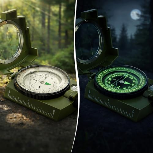 Durable Lensatic Compass for Camping & Outdoor Navigation