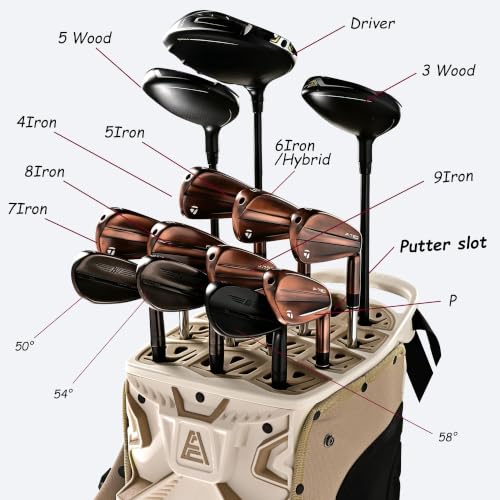 Soundless Hybrid Golf Stand Bag for Men & Women - Toasted Almond