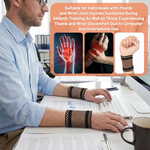 Wrist Compression Sleeve - 2 Pack, Small Size Elastic Support