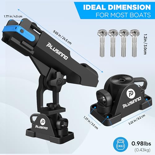 PLUSINNO 2 in 1 Kayak Fishing Rod Holder, Holders for Boat