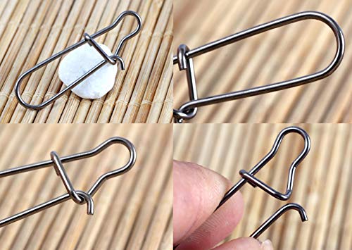 Duo-Lock Fishing Snaps - Stainless Steel Clips for Quick Change