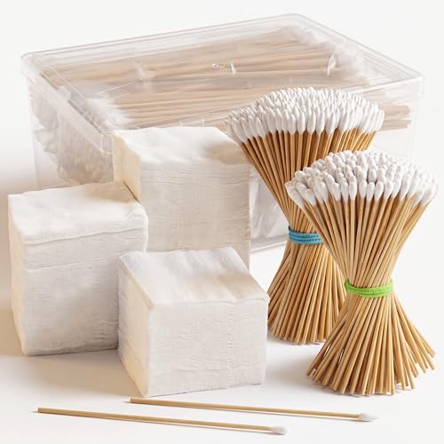 600 Pcs Gun Cleaning Supplies - 400 Patches & 200 Swabs