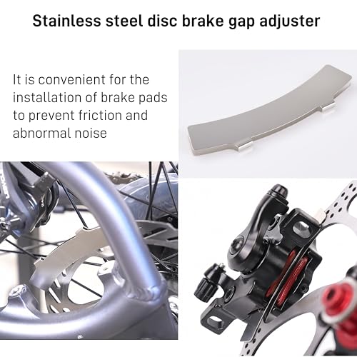 Bike Brake Pads - 4 Pairs Semi-Metallic Black, High-Quality Materials