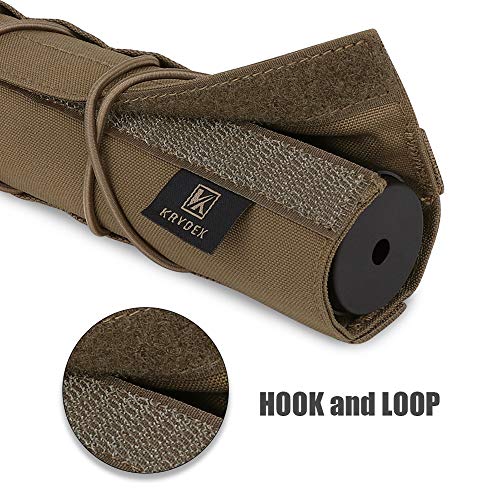 Tactical Airsoft Suppressor Cover - 8.66 Inch Nylon - CB