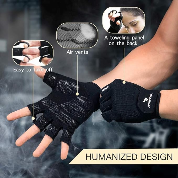 Snug Fit Workout Gloves for Weight Lifting and Gym Training