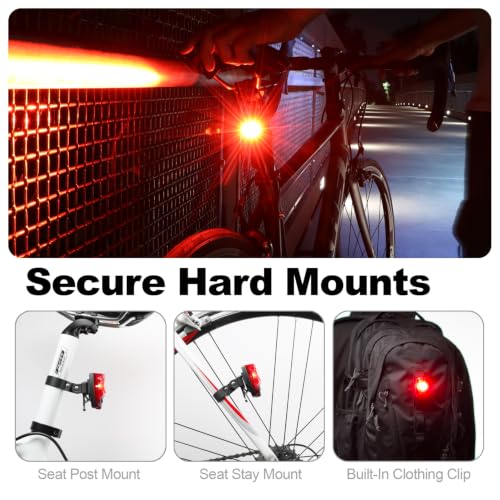 Cygolite Hotshot Pro 200 Lumen Tail Light — Hard Mount, 6 Modes, USB Rechargeable