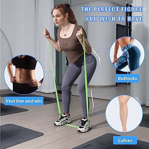 Resistance Bands Set for Physical Therapy and Yoga - 5 Levels