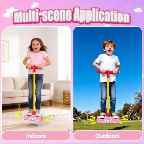 Foam Unicorn Pogo Jumper for Kids Ages 3+ - Outdoor Fun