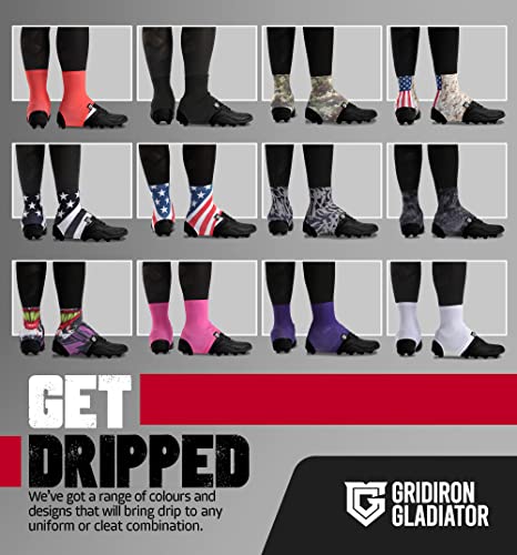 Football Cleat Covers - Lightweight Polyester Spats - Graffiti / Small