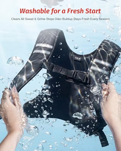 Zelus 10lb Washable Weighted Vest for Men & Women, Black, Slim & Discreet