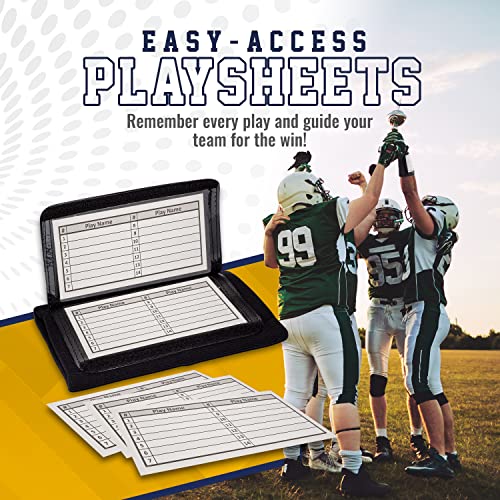 Youth Football Play Wristband Pack - Quarterback QB Armband & Playbook