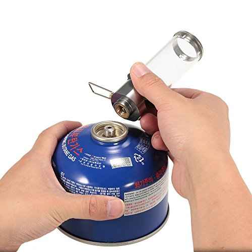 Lixada Lamp Light Butane Gas Light Lantern Outdoor Use Only for Camping Picnic Self-Driving (Gas Light Lantern)