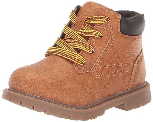 Carter's Unisex Toddler Roy Boots - 6 Tan High-Top Shoes for Kids