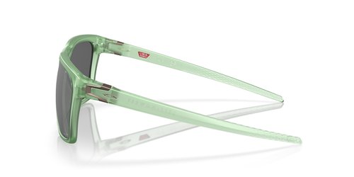 Oakley OO9100 Leffingwell Sunglasses, Matte Transparent Jade/Prizm Black, 57 mm