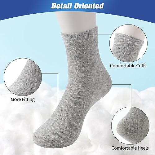 Men's Athletic Quarter Socks 150 Pairs Moisture-Wicking Casual Sports Socks Bulk