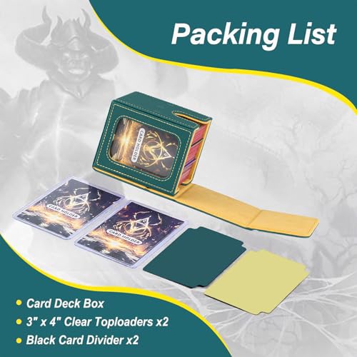 MTG Commander Deck Box with Double Display Windows - Holds 100+ Cards
