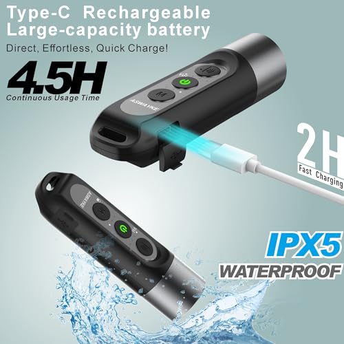 Electronic Whistle 125dB Waterproof Rechargeable - Black