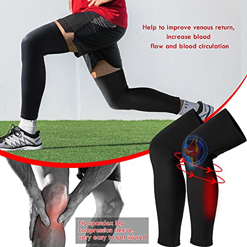 Compression Leg Sleeves for UV Protection - Black