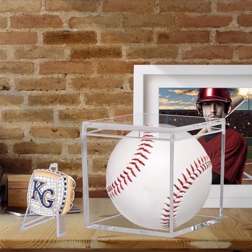 3 Pack Clear Acrylic Championship Ring Display Case